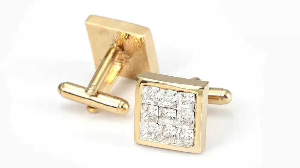 Diamond Cufflinks: Elevating Men's Style with Timeless Brilliance