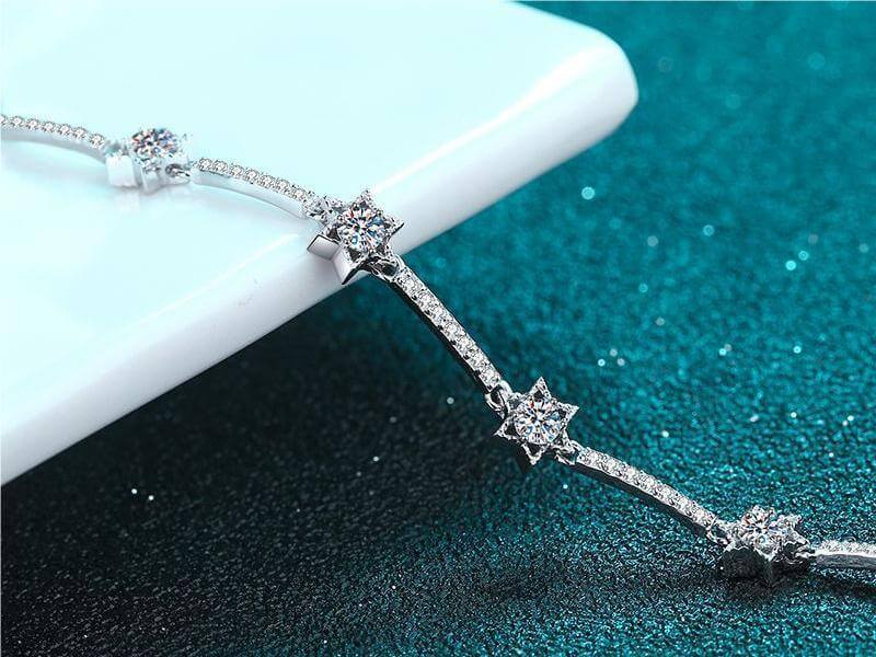 Moissanite Bezel Bracelet Leading the Fashion Show Trends